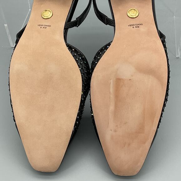 NEW Veronica Beard Women’s Cecile Slingback Flats Black Size 9.5M - Picture 10 of 10